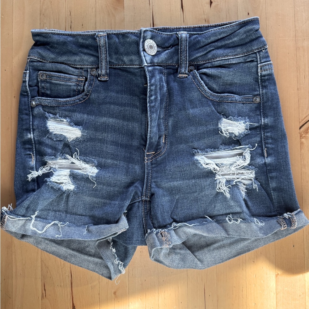 American Eagle Denim Shorts, EUC, 0
